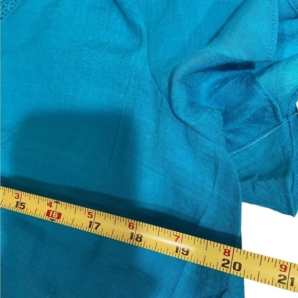 COUNTERPARTS Turquoise Top Size Large - Picture 10 of 12